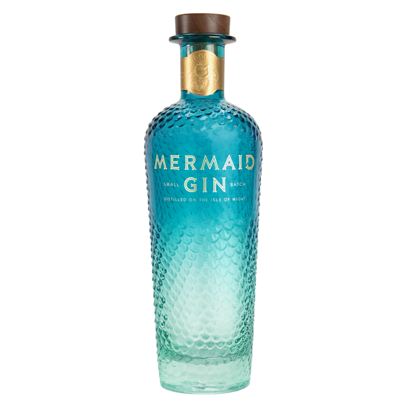 Mermaid gin bottle